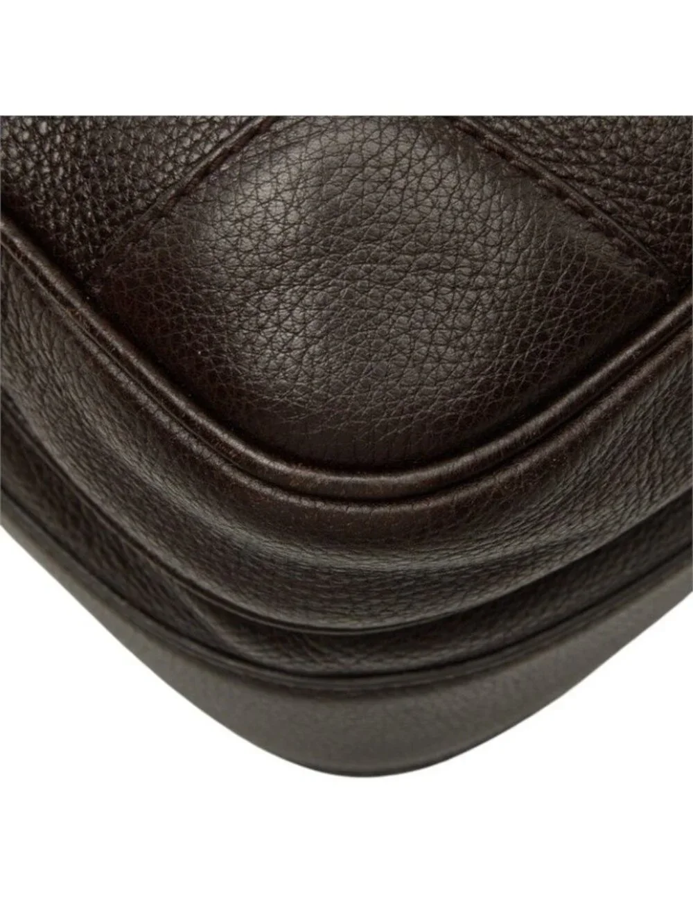 Gucci Crossbody Shoulder Bag Dark Brown Leather